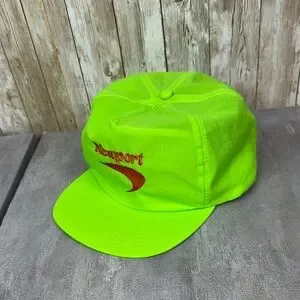 Vintage | Accessories | Vintage 8s Newport Neon Nylon Snapback Hat  Cigarette Tobacco Marlboro